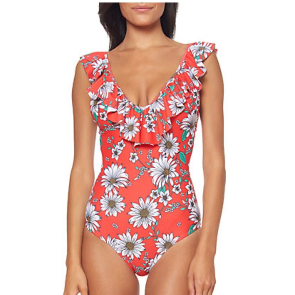 NWOT - Jessica Simpson Ruffle One Piece Swim Suit